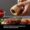 Mushroom Shaped Pepper Grinder Wooden Kitchen Grinding Tool - 3 of 4