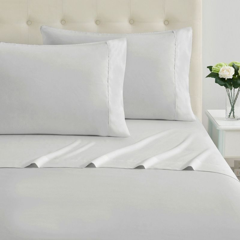4 Piece 100% Cotton 600 Thread Count Sheet Set by Sweet Home Collection™, 2 of 5
