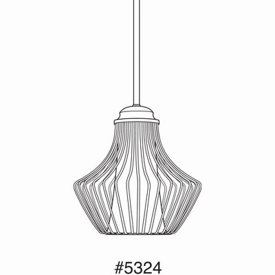 Finn Matte Black and Etched White Glass Pendant Light