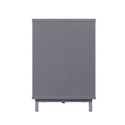 Modern Brighton 65'' Gray TV Stand with Glass Shelving