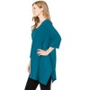 Woman Within Plus Size French Terry Handkerchief Hem Tunic - 4 of 4