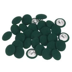 Unique Bargains Suit Dress Blouse Aluminum Fabric Cloth Covered Sewing Buttons 30 Pcs - 1 of 4