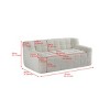 Velvet 2-Seater Modular Loveseat,64.6" Tufted Full Compression Sofa with High-Density Foam,Modern Couch for Living Room,No Assembly-Baofuwish - 4 of 4