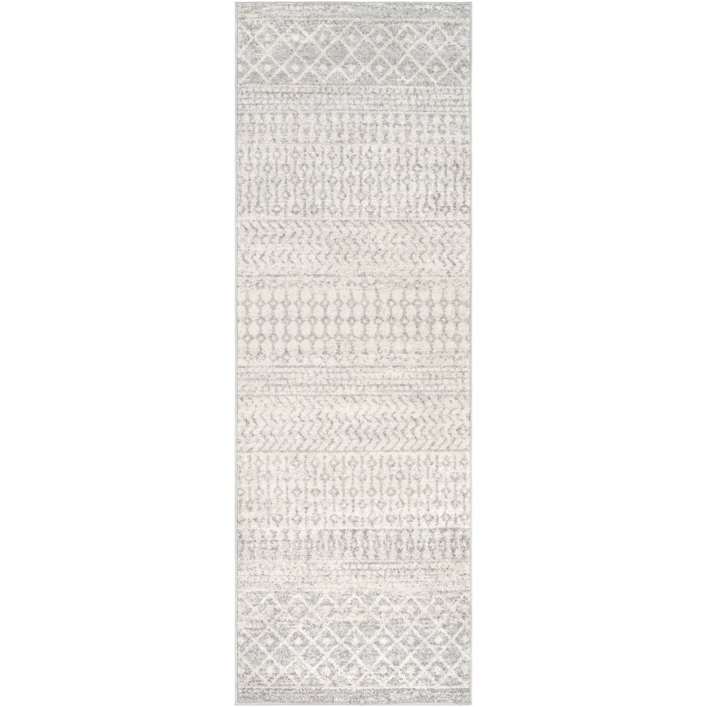 Photos - Area Rug Livabliss 2'7"x7'6" Sweetgum Global Rug Cream: Traditional Runner, Stain & Fade-Resistant, Medium Pile