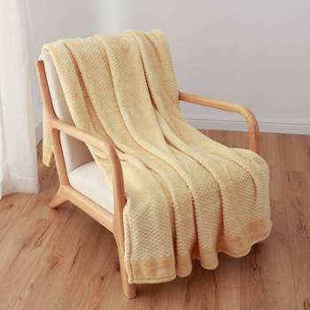 50"x70" Oversized Honeycomb Velvetloft Throw Blanket - Berkshire Blanket & Home Co.