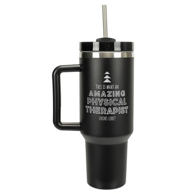 Elanze Designs Amazing Physical Therapist Looks Like 40 oz. Stainless Steel, Large Water Bottle Coffee Mug, Spill & Leak Resistant, Thermal Travel