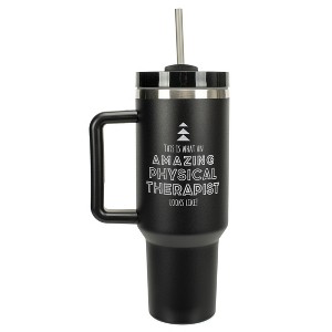 Elanze Designs Amazing Physical Therapist Looks Like 40 oz. Stainless Steel, Large Water Bottle Coffee Mug, Spill & Leak Resistant, Thermal Travel - 1 of 1