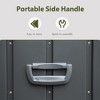 Akoasm 160 Gallon Large Outdoor Storage Deck Box For Outside Cushions, Throw Pillows & Garden Tools-Dark Gray - 3 of 4