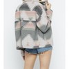 Women's Soft Comfy Lightweight Aztec Pattern Jacket - Blue B - 3 of 3