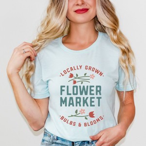 Simply Sage Market Locally Grown Flower Market Short Sleeve Tee - 1 of 4