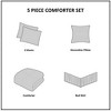 Kumasinova 5 Piece Microfiber Ruffled Comforter Set,Bedding Comforter Sets with Ruffles,Quilting,Embroidered Pillow,Bed Skirt,Sham - 4 of 4