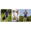Pinspark Men's Dry Fit Golf Shirts Moisture Wicking Performance Polo Shirts for Men Summer Print Golf Polo Shirt Short Sleeve Green S - 2 of 4
