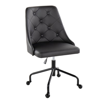 Lumisource Marche Adjustable Office Chair Black Ergonomic Swivel   GUEST F35bb4ca Ed7f 46f5 B4d7 E209bd06bf01