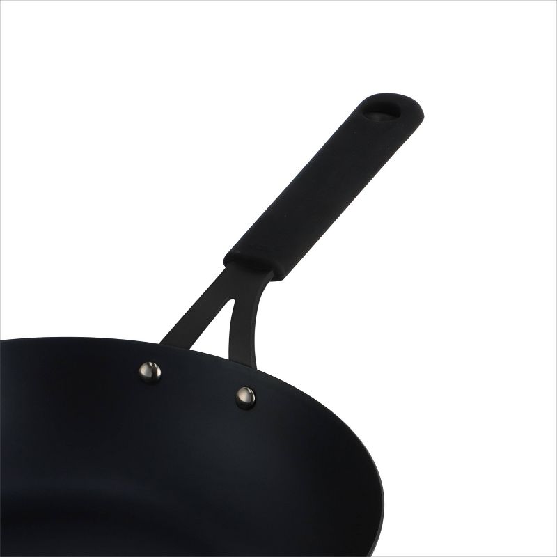 OXO 12&#34; Steel Open Wok with Silicone Sleeve Black, 6 of 9