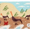 Jellybean Sandpiper by the Ocean’s Edge Doormat – 20”x30” Indoor/Outdoor Coastal Welcome Mat – Beach Shoreline Design - 2 of 3