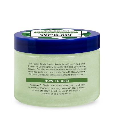 Dr Teal's Exfoliate & Renew Eucalyptus & Spearmint Epsom Salt Body Scrub - 16oz