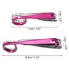 Unique Bargains 2 Pcs Nail Cutter Set Professional Nail Clipper Kit for Travel or Home Pink Stainless Steel - image 4 of 4