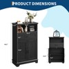 Farmhouse Storage Cabinet with Doors and Drawers, Freestanding Bathroom Cabinet for Kitchen/Laundry/Living Room/Bedroom - 2 of 4