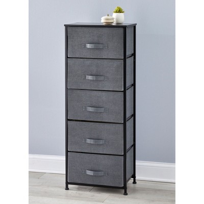BrylaneHome 5-Drawer Tall Eve Storage Dresser