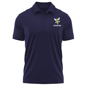 University of Rochester Adult Polo Left Chest Logo, Black - 1 of 4
