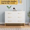 6 Dresser Bedroom with Large Capacity, Chest of Drawers Wooden Dresser with Metal Handle, Dresser for Bedroom,Living Room - 3 of 4