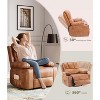 Oversized 27" Recliner Chairs with Heat and Massage - 360° Swivel Lazy Recliner Chair for Adults- Manual Rocking Chair with Cup Holder - 2 of 4