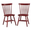 Buylateral Set of 2 Venice Farmhouse Solid Wood Spindle Dining Chairs - 2 of 4