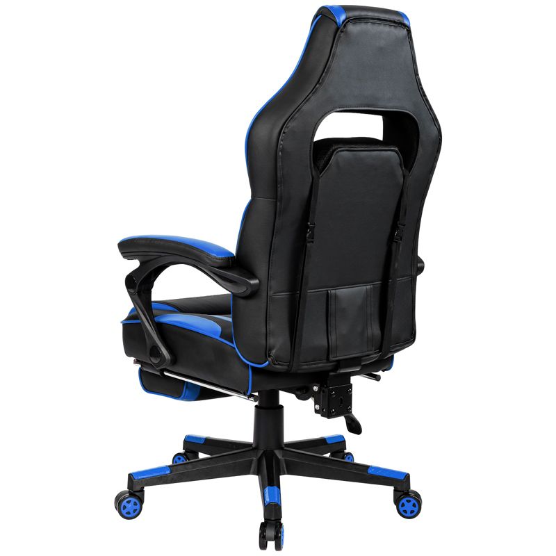 Tangkula Gaming Chair Height Adjustable with Cushion Ergonomic High Back Blue/Black/ Red/ White, 5 of 7