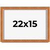 PosterPalooza | Flat Brown Picture Frame - UV Acrylic, Backing Board, Hanging Hardware Included - 2 of 4