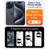 BONGEEK Magnetic Case for iPhone 15 Pro Max Case [360¡ã Ring Stand] Military Drop Protection Non-Yellowing Slim Thin h-Clear - 2 of 4