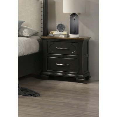 NicBex Nightstand with 2 Drawers,1pc Side Table with  Multi-colored and Finish and Pulls,Bedside Table for Bedroom,Living Room
