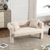51"Modern Chenille Loveseat Sofa,Comfy Upholstered 2 Seater Sofa With 2 Pillows,Small Loveseat Sofa,Loveseat Couch -Maison Boucle - 2 of 4