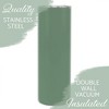 Elanze Designs Solid Sage Sage Green 20 ounce Stainless Steel Travel Tumbler - 3 of 4