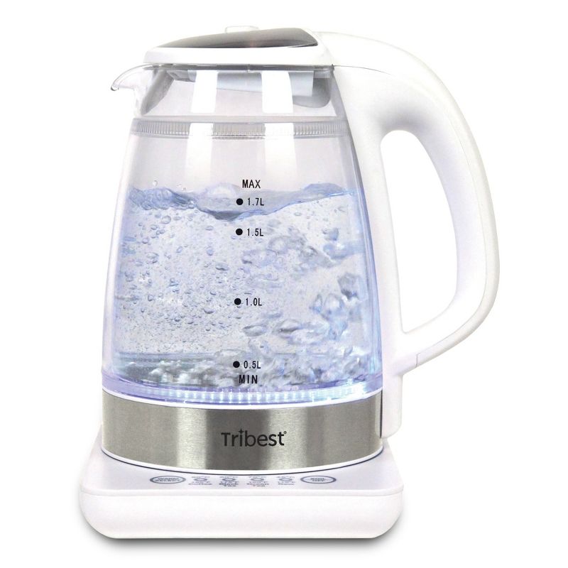 Tribest Raw Tea Kettle Glass Electric Brewing System – White, 1 of 11