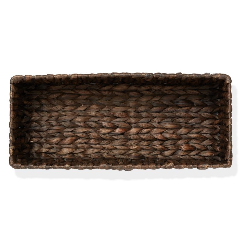 Casafield Bathroom Storage Baskets - Set of 2, Seagrass - Water Hyacinth, Woven Toilet Paper, Tissue, Shelving Bins, 5 of 8