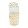 Unique Bargains Disposable Baking Cups Wood Pulp Paper PE Coating Gold Tone White 2.76"x2.17" 50 Pcs - 3 of 4