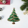 Unique Bargains Christmas Brooches HC136 Alloy Dripping Wax Green 1.5"x1.97" 1 Pc - 2 of 4