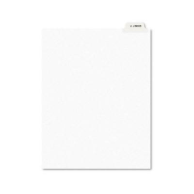 Avery-Style Preprinted Legal Bottom Tab Divider Exhibit F Letter White 25/PK 11945