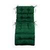 ARTPLAN Outdoor Chasie Lounge Tufted Thick Cushion with Ties,Replacement Wicker Chair Cushion for Paito Fruniture,72x22x4inches - 3 of 4