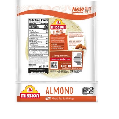 Mission Vegan Almond Flour Tortillas 6ct Target