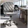 Okak Modern Adjustable Swivel Office Chair with Armrests & Wheels,Plush Comfort Task Chair for Home Office,Living Room - 2 of 4