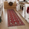Christmas Festive Area Rugs 6x9 Indoor Carpet, Non-Slip Washable Soft Faux Wool Floor Mat Low Pile Foldable Accent Rug for Bedroom Living Room - 4 of 4