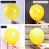PartyWoo Balloons Yellow Matte Light 36 18 12 10 5 Inch 100 pcs - 3 of 4
