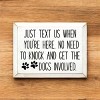 Slickblue Rustic Dog Warning Sign, Solid Knotty Pine Wood, 9x12 Wall Art, Entryway Humor Style - 2 of 3