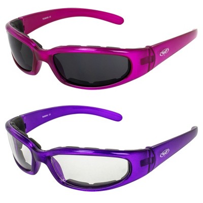 2 Pairs of Global Vision Eyewear Chicago Safety Motorcycle Glasses