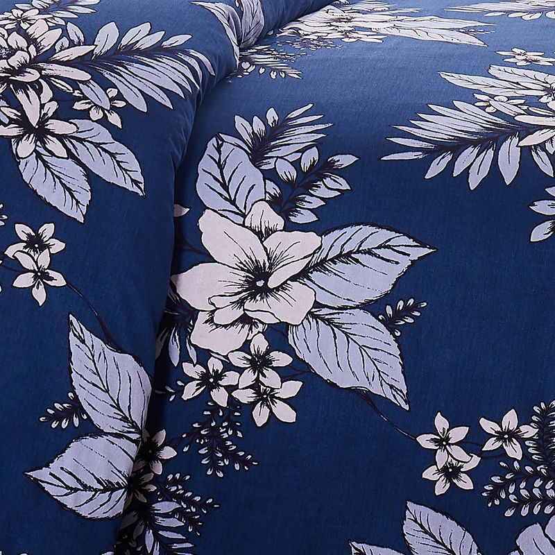 Southshore Fine Living Flora 300 TC 100% Long Staple Cotton Sateen Duvet Cover Set with Shams, 4 of 7