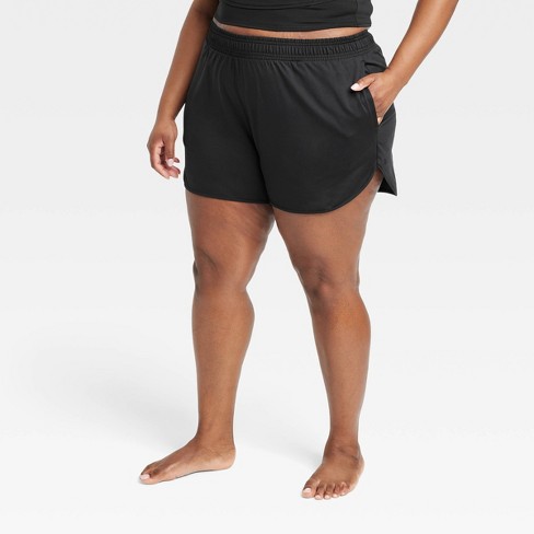 Women's Soft Stretch Shorts 3.5 - All In Motion™ Black 4x : Target