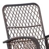 Maggift Patio Accent Chairs, Rocking Chair with Fixed Armrests, Ergonomic Design, Suitable for Lawn, Garden and Porch, Gray, 29.5"*38.5"*35.75" - 4 of 4
