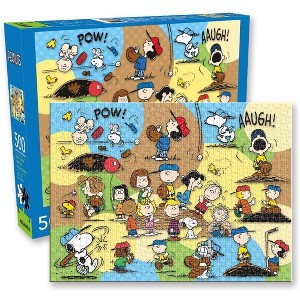 NMR Distribution Peanuts Baseball 500 Piece Jigsaw Puzzle - 1 of 4
