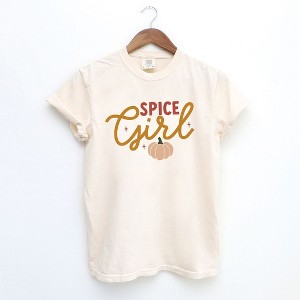 Simply Sage Market Women's Spice Girl Pumpkin Short Sleeve Garment Dyed Tee - 1 of 4